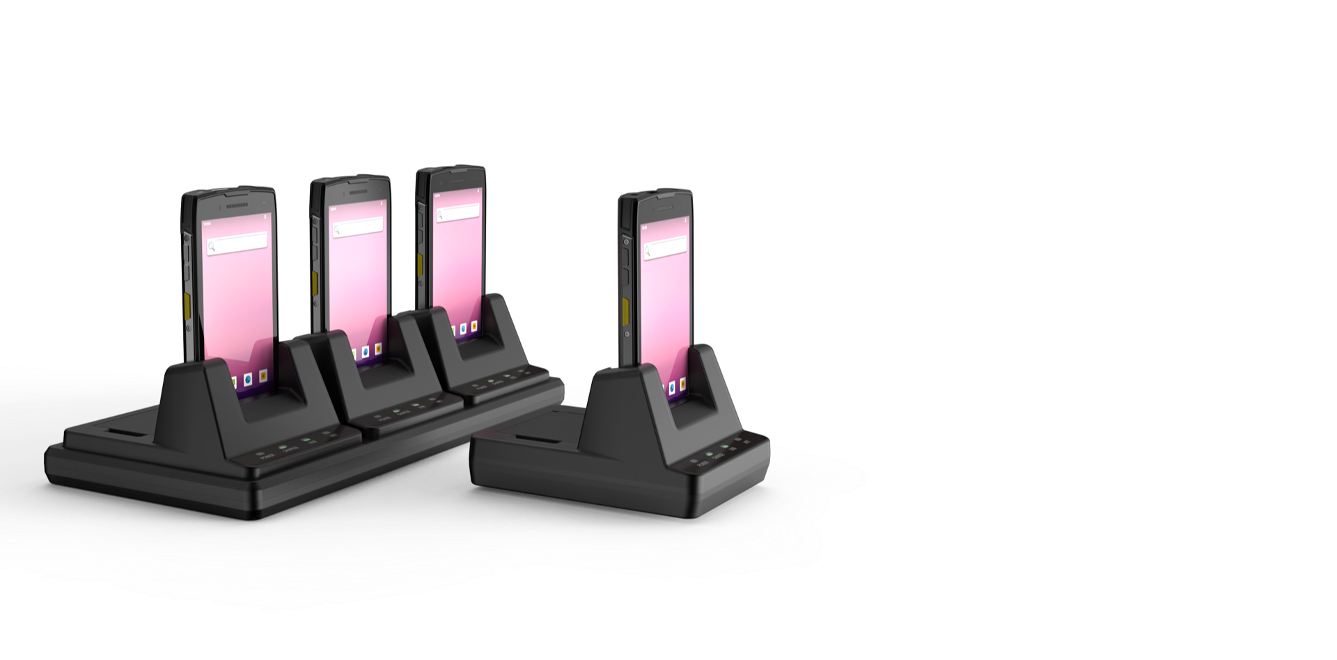 Mobile data terminal adapter charging pile display